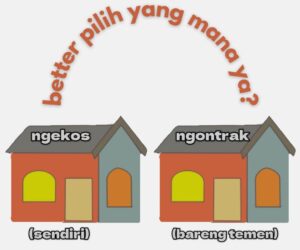 ngekost atau ngontrak